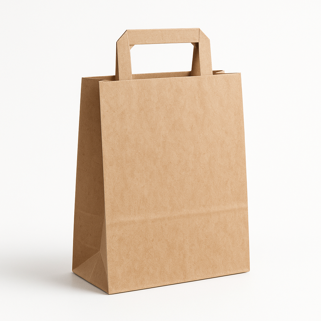 Square Bottom Flat Handle Paper Bags